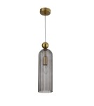 Light Prestige Piega Lampa wisząca E14 1x40W dymny/złoty LP-939/1P smoked Light Prestige Piega Lampa wisząca E14 1x40W dymny/złoty LP-939/1P smoked