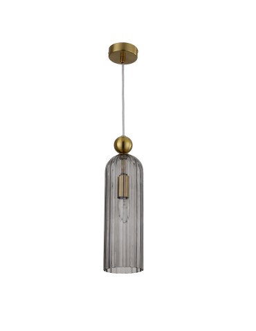 Light Prestige Piega Lampa wisząca E14 1x40W dymny/złoty LP-939/1P smoked