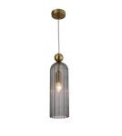 Light Prestige Piega Lampa wisząca E14 1x40W dymny/złoty LP-939/1P smoked Light Prestige Piega Lampa wisząca E14 1x40W dymny/złoty LP-939/1P smoked