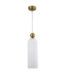Light Prestige Piega Lampa wisząca E14 1x40W biały/złoty LP-939/1P white Light Prestige Piega Lampa wisząca E14 1x40W biały/złoty LP-939/1P white