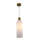 Light Prestige Piega Lampa wisząca E14 1x40W biały/złoty LP-939/1P white Light Prestige Piega Lampa wisząca E14 1x40W biały/złoty LP-939/1P white