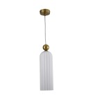 Light Prestige Piega Lampa wisząca E14 1x40W biały/złoty LP-939/1P white Light Prestige Piega Lampa wisząca E14 1x40W biały/złoty LP-939/1P white
