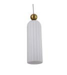 Light Prestige Piega Lampa wisząca E14 1x40W biały/złoty LP-939/1P white Light Prestige Piega Lampa wisząca E14 1x40W biały/złoty LP-939/1P white
