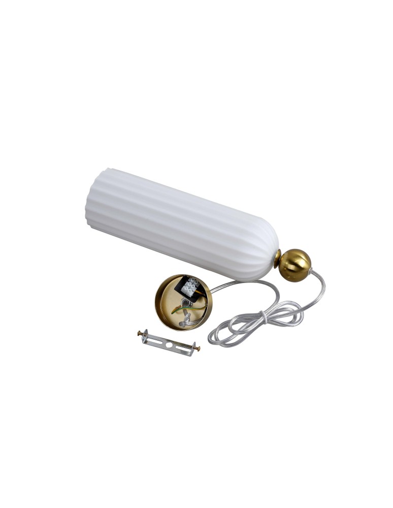 Light Prestige Piega Lampa wisząca E14 1x40W biały/złoty LP-939/1P white Light Prestige Piega Lampa wisząca E14 1x40W biały/złoty LP-939/1P white