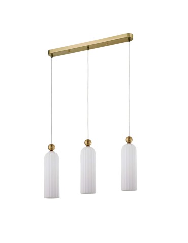 Light Prestige Piega Lampa wisząca E14 3x40W biały/złoty LP-939/3L white