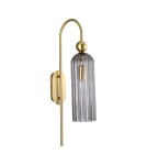 Light Prestige Piega Kinkiet E14 1x40W dymny/złoty LP-939/1W smoked Light Prestige Piega Kinkiet E14 1x40W dymny/złoty LP-939/1W smoked