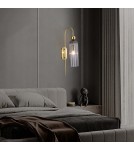 Light Prestige Piega Kinkiet E14 1x40W dymny/złoty LP-939/1W smoked Light Prestige Piega Kinkiet E14 1x40W dymny/złoty LP-939/1W smoked