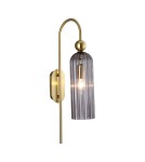 Light Prestige Piega Kinkiet E14 1x40W dymny/złoty LP-939/1W smoked Light Prestige Piega Kinkiet E14 1x40W dymny/złoty LP-939/1W smoked