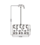 Lampy wiszące - Light Prestige FLOWERS Lampa wisząca E27 1x40W biały LP-686/1P - product 3