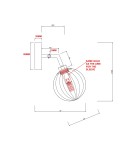 Light Prestige Arette kinkiet 1xG9 LP-133/1W Light Prestige Arette kinkiet 1xG9 LP-133/1W