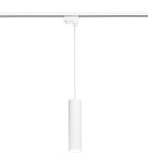 Lampy do szynoprzewodów 3 fazowych - Light Prestige Snow wiszący 3F biała  1xGU10 LP-731/1P 3F WH - product 1