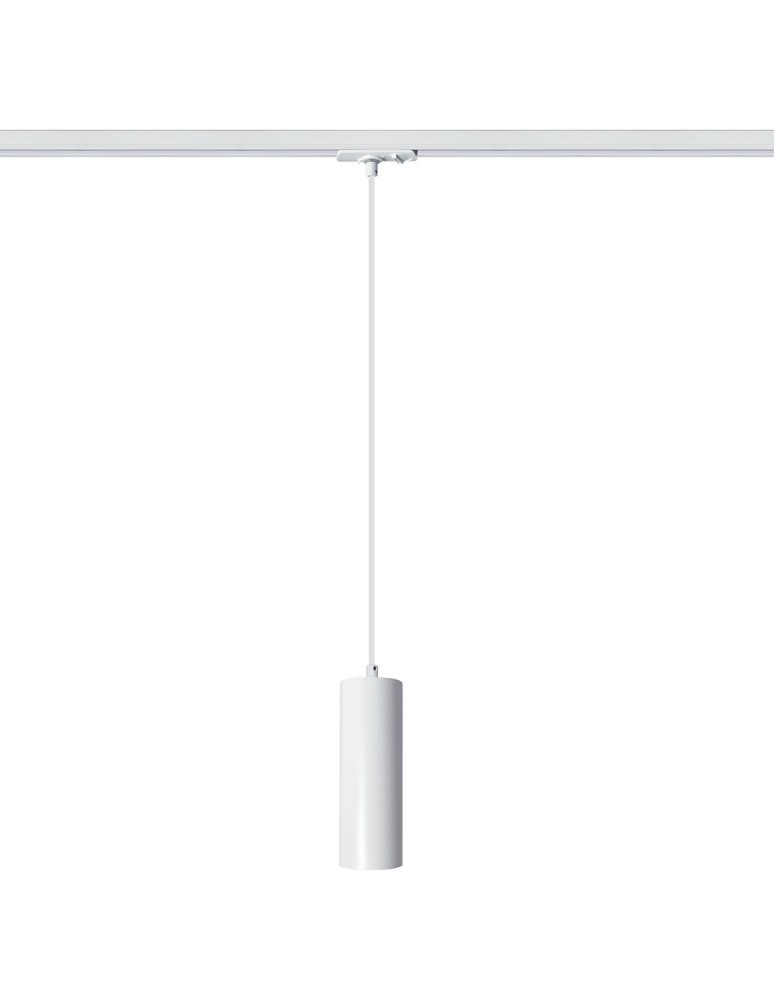 Lampy do szynoprzewodów 3 fazowych - Light Prestige Snow wiszący 3F biała  1xGU10 LP-731/1P 3F WH - product kolory-swiatla.pl 3