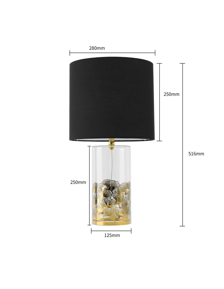 Light Prestige Sunflower biurkowa czarna 1xE27 LP-818/1T BK Light Prestige Sunflower biurkowa czarna 1xE27 LP-818/1T BK