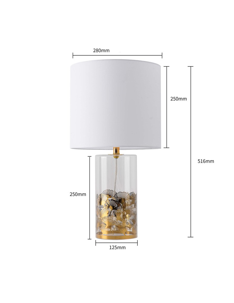Light Prestige Sunflower biurkowa biała 1xE27 LP-818/1T WH Light Prestige Sunflower biurkowa biała 1xE27 LP-818/1T WH