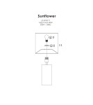 Light Prestige Sunflower biurkowa biała 1xE27 LP-818/1T WH Light Prestige Sunflower biurkowa biała 1xE27 LP-818/1T WH