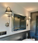 Light Prestige Glamour Kinkiet E14 1x40W srebrny/czarny LP-979/1W Light Prestige Glamour Kinkiet E14 1x40W srebrny/czarny LP-979/1W
