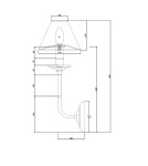 Light Prestige Glamour Kinkiet E14 1x40W srebrny/czarny LP-979/1W Light Prestige Glamour Kinkiet E14 1x40W srebrny/czarny LP-979/1W