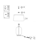 Light Prestige Amur lampa stołowa transparentna 1xE27 LP-919/1T transparent Light Prestige Amur lampa stołowa transparentna 1xE27 LP-919/1T transparent