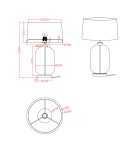 Light Prestige Amur lampa stołowa transparentna 1xE27 LP-919/1T transparent Light Prestige Amur lampa stołowa transparentna 1xE27 LP-919/1T transparent