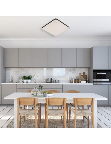 Light Prestige Babilon plafon kwadratowy mały 4000K czarny xLED LP-335/1C S 4BK square - produkt 2