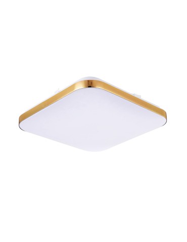 Light Prestige Babilon plafon kwadratowy mały 4000K złoty xLED LP-335/1C S 4GD square