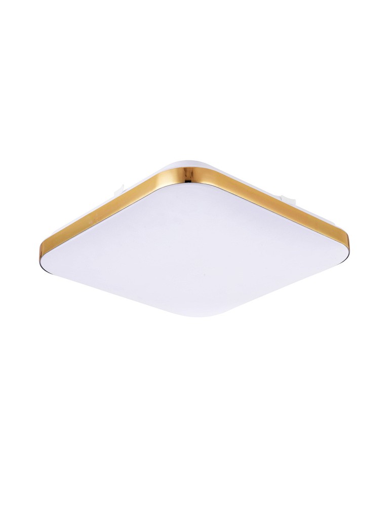 Light Prestige Babilon plafon kwadratowy mały 4000K złoty xLED LP-335/1C S 4GD square