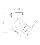 Light Prestige Spot Anillo 1xGU10 biały LP-770/1W WH Light Prestige Spot Anillo 1xGU10 biały LP-770/1W WH