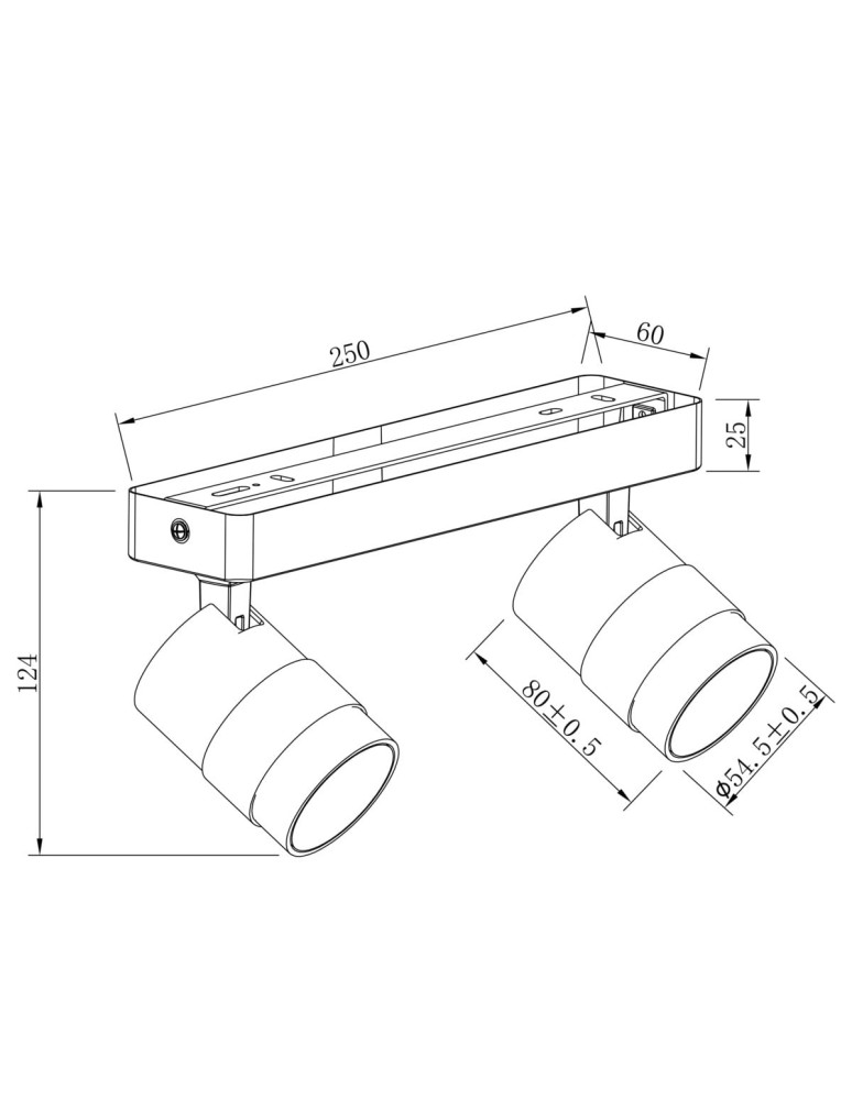 Light Prestige Spot Anillo 2xGU10 czarny LP-770/2W BK Light Prestige Spot Anillo 2xGU10 czarny LP-770/2W BK