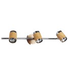 Light Prestige Alba 3 kinkiet GU10 chrom, drewno LP-774/3W Light Prestige Alba 3 kinkiet GU10 chrom, drewno LP-774/3W