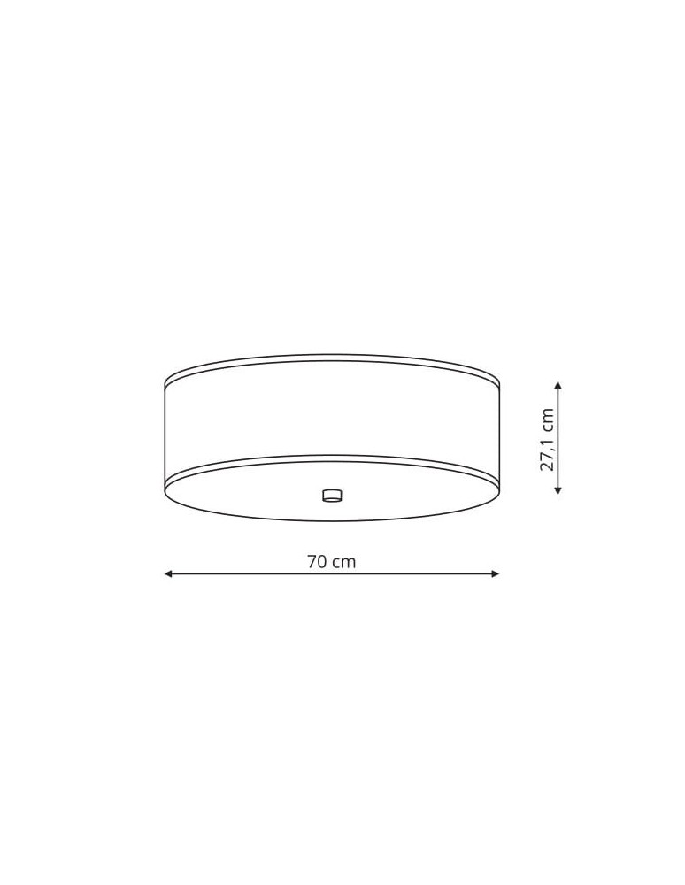 Lampy sufitowe - Light Prestige Girona E27 5x60W szary LP-2190/5C-70 GRY - product kolory-swiatla.pl 3