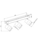 Lampy sufitowe reflektory - Light Prestige Spot Anillo 3xGU10 biały LP-770/3W WH - product 6