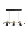 Light Prestige Bovino 3 wiszaca GU10 czarny/ brązowy LP-1111/3P