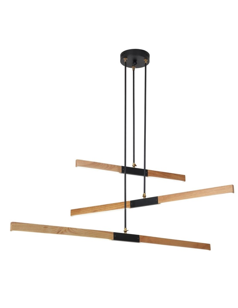 Light Prestige Lugano 3 wisząca LED brązowy/ czarny LP-2828/3P
