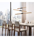 Lampy wiszące LED - Light Prestige Lugano 3 wisząca LED brązowy/ czarny LP-2828/3P - product 2