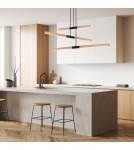 Lampy wiszące LED - Light Prestige Lugano 3 wisząca LED brązowy/ czarny LP-2828/3P - product 3