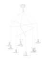 Light Prestige HAT wisząca biała LED biały LP-1661/8P WH