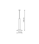 Light Prestige Hat 1 wisząca czarna LED czarny LP-1661/1P BK Light Prestige Hat 1 wisząca czarna LED czarny LP-1661/1P BK