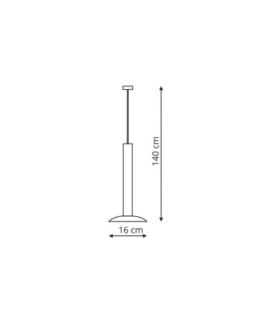 Light Prestige Hat 1 wisząca czarna LED czarny LP-1661/1P BK - produkt 2