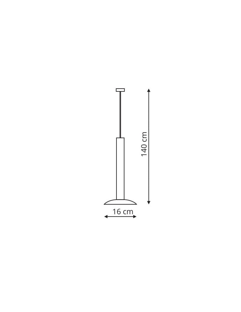Light Prestige Hat 1 wisząca czarna LED czarny LP-1661/1P BK Light Prestige Hat 1 wisząca czarna LED czarny LP-1661/1P BK