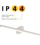 Kinkiety łazienkowe - Light Prestige Nevada kinkiet L biały IP44 1xLEDxLED LP-778/1W L WH - product 8