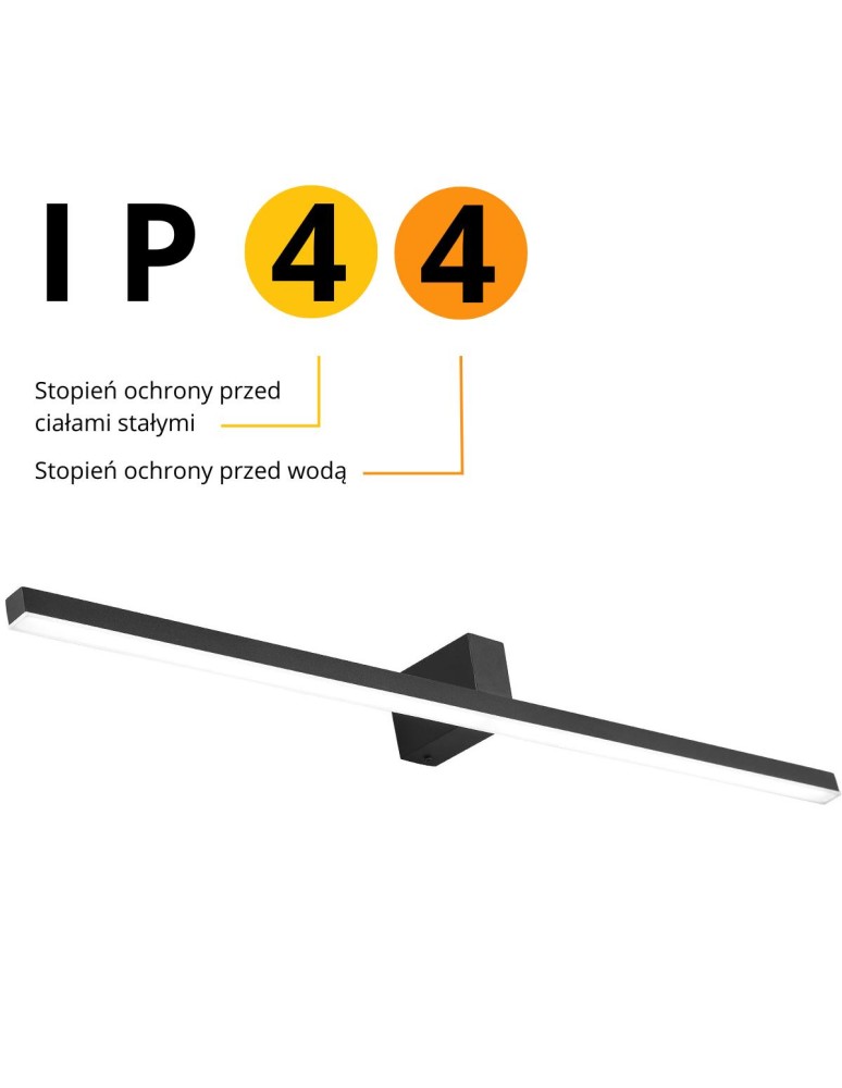 Light Prestige Nevada kinkiet XXL czarny IP44 1xLEDxLED LP-778/1W XXL BK