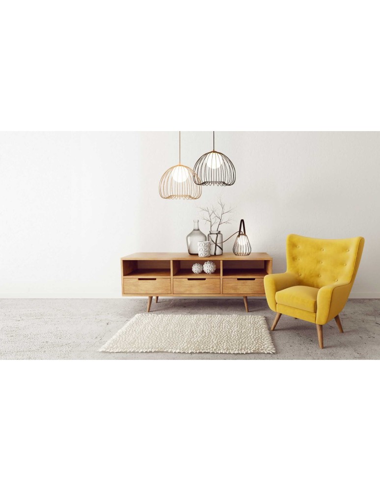 Lampy wiszące druciane - Light Prestige Lampa wisząca Bacoli mala 1xG9 czarna LP-1212/1PS BK - product kolory-swiatla.pl 3
