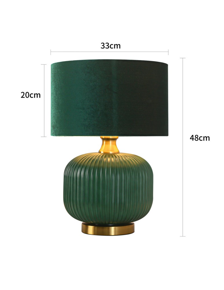 Light Prestige Lampa biurkowa Tamiza mała 1xE27 zielona LP-1515/1T small green Light Prestige Lampa biurkowa Tamiza mała 1xE27 zielona LP-1515/1T small green