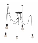 Lampy wiszące pająki - Light Prestige Lampa wisząca Solesto 5xE27 czarna LP-90082/5P - product 1