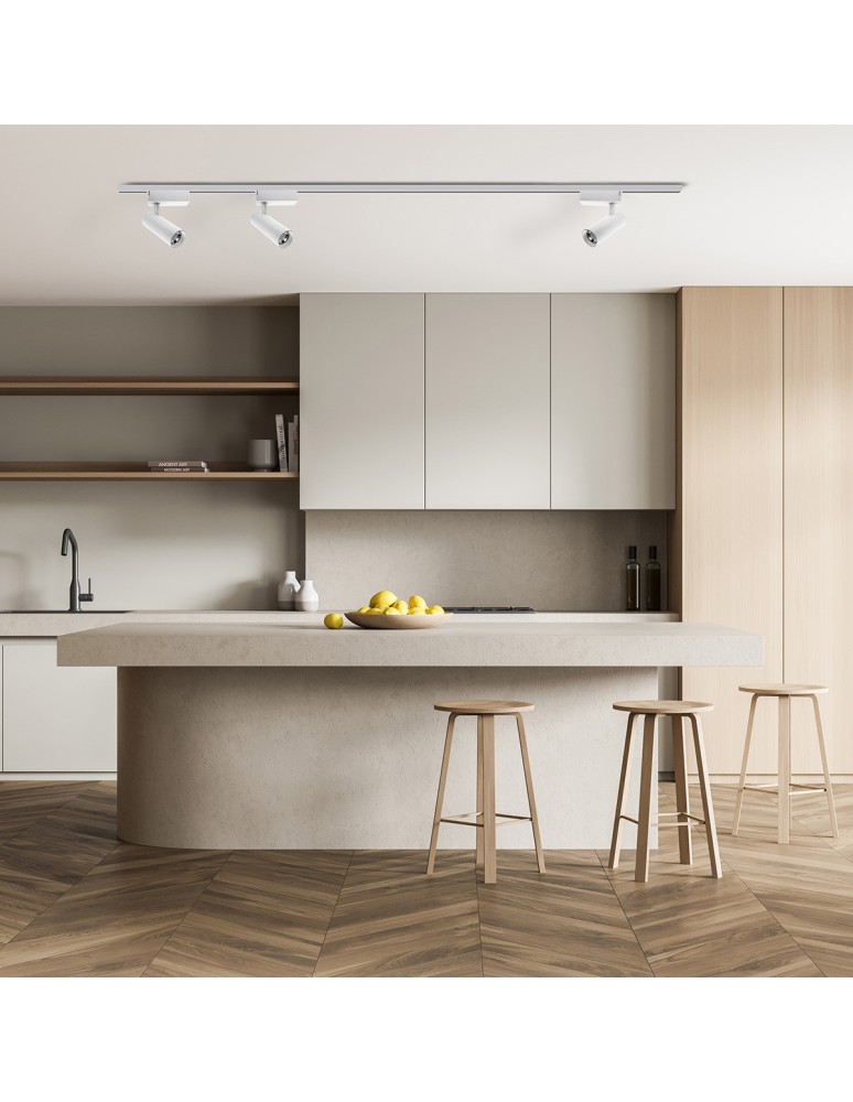 Gotowe zestawy szynoprzewodów - Light Prestige Rocca SET 1F biały 4000K biały LP-1019/1W WH SET - product kolory-swiatla.pl 2