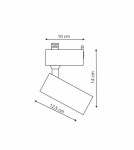 Gotowe zestawy szynoprzewodów - Light Prestige Rocca SET 1F biały 4000K biały LP-1019/1W WH SET - product 5