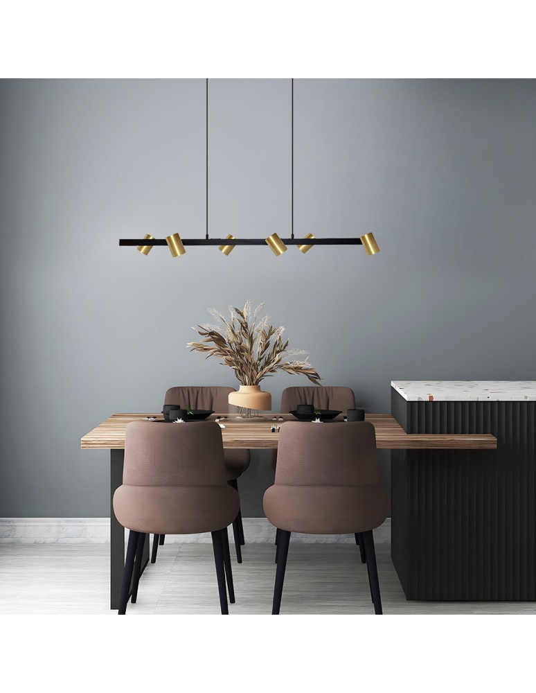 Light Prestige Snow 6 linia wisząca złota 6xGU10 LP-731/6L GD