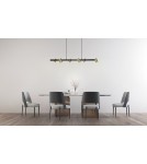 Lampy wiszące nad wyspę - Light Prestige Snow 6 linia wisząca złota 6xGU10 LP-731/6L GD - product 5