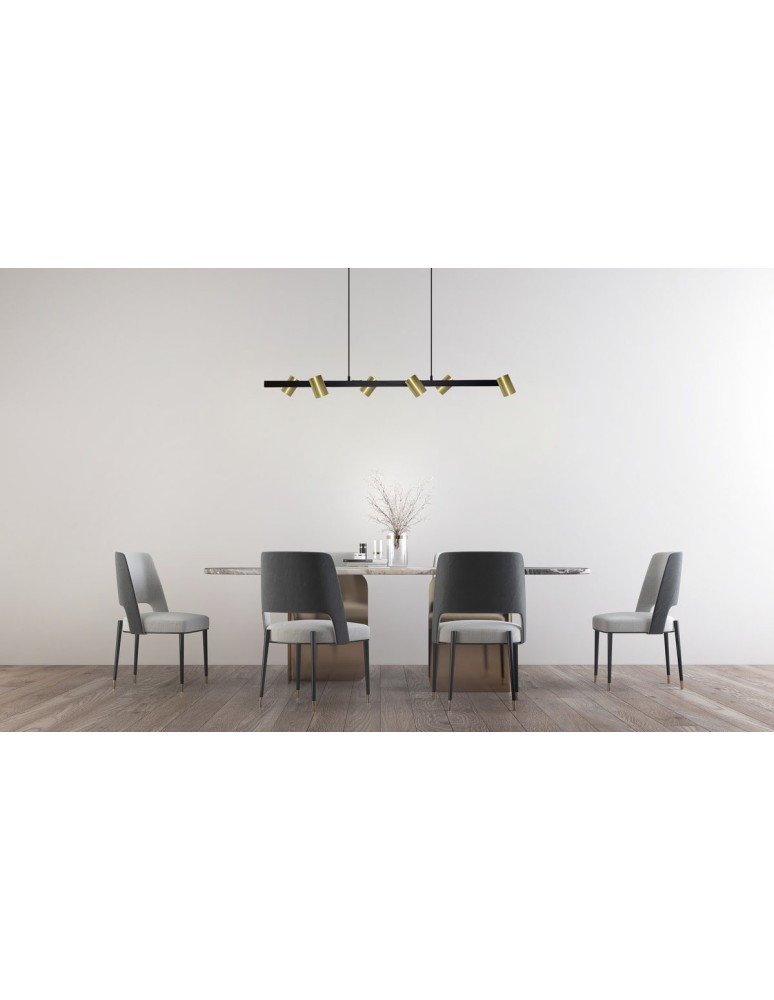 Light Prestige Snow 6 linia wisząca złota 6xGU10 LP-731/6L GD
