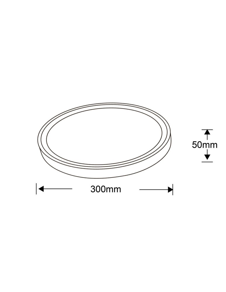 Light Prestige Vegas plafon mały 4000K biały  xLED LP-550/1C S 4WH